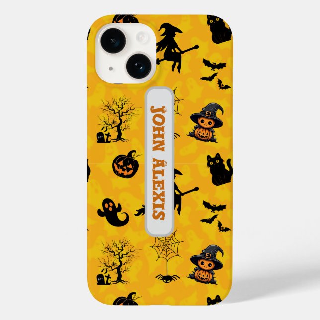 Cute Personalised Halloween silhouette  Case-Mate iPhone Case (Back)