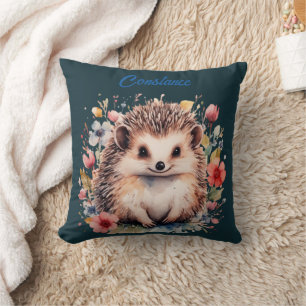 Cute Personalised Hedgehog Cushion