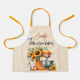 Cute Personalised Little Miss Baker Apron