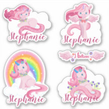 Cute Personalised Magical Unicorn Custom Vinyl