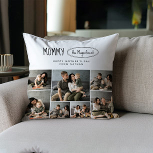 Cute Personalised Mothers Day Family Photo Cushion