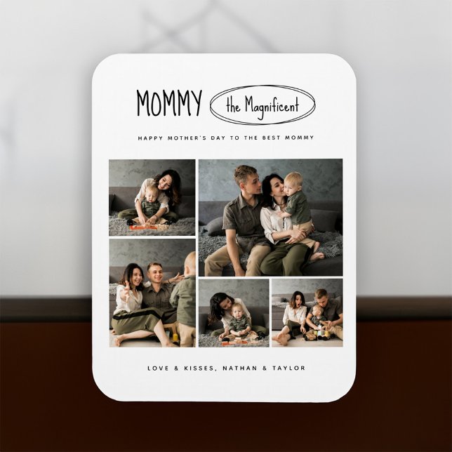 Cute Personalised Mothers Day Family Photo Magnet (Creator Uploaded)