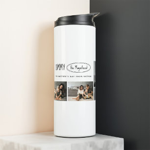 Cute Personalised Mothers Day Family Photo Thermal Tumbler