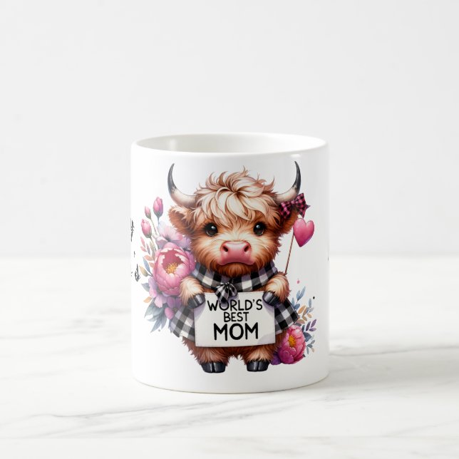 Cute Personalised Mother's Day Quote/Cow Coffee Mug (Center)