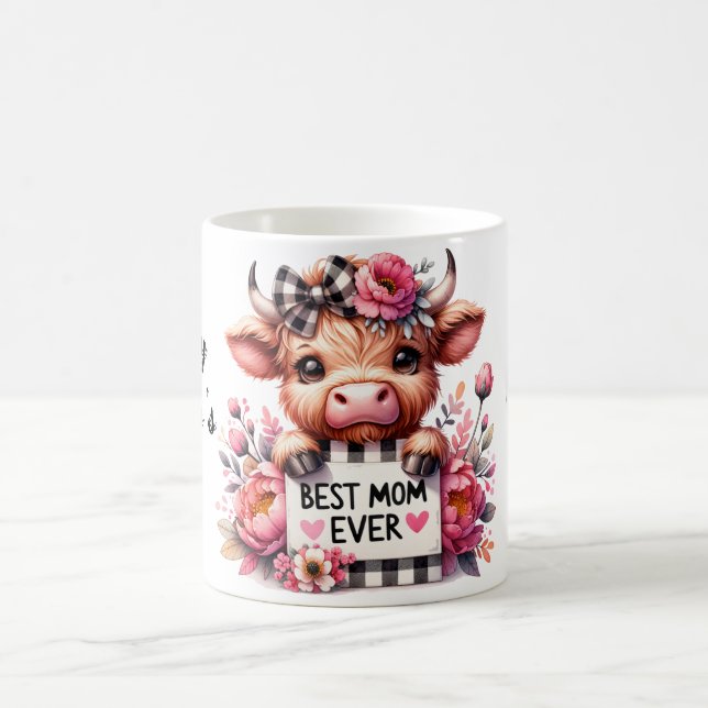 Cute Personalised Mother's Day Quote/Cow Coffee Mug (Center)