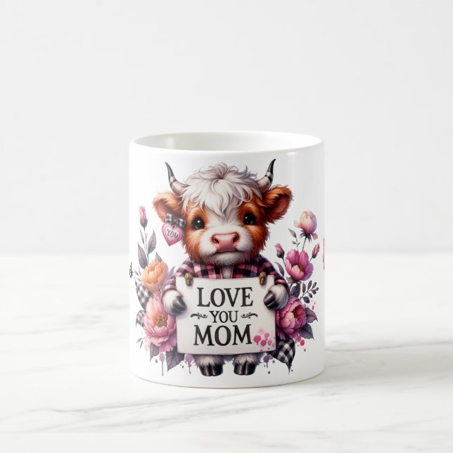 Cute Personalised Mother's Day Quote/Cow Coffee Mug (Center)