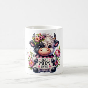 Cute Personalised Mother's Day Quote/Cow Coffee Mug