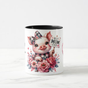 Cute Personalised Mother's Day Quote/Pig Mug