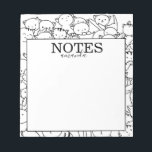 Cute Personalised Name Cats  Notepad<br><div class="desc">Cute Personalised Name Cats Notepad</div>