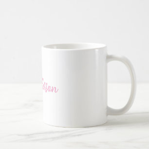 Cute personalised name coffee mug