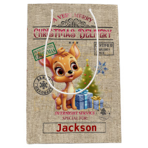 Cute Personalised Official Santa Sack GIFT BAG