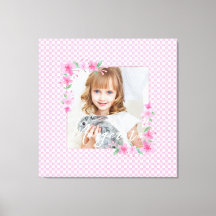 Cute Personalised one Photo Pink 