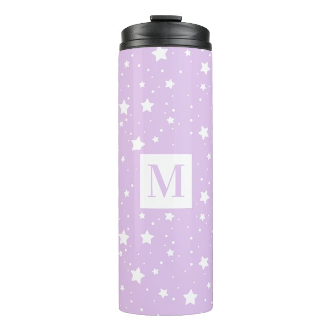 Cute Personalised Pastel Star Pattern Thermal Tumb Thermal Tumbler (Front)