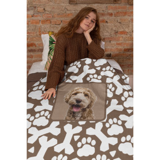 Cute Personalised Pet Fleece Blanket