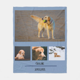 Cute Personalised Pet Fleece Blanket