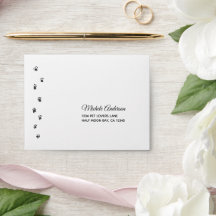 Cute Personalised Pet Lovers Wedding RSVP