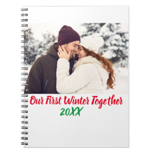 Cute Personalised Photo and Text Modern Notebook