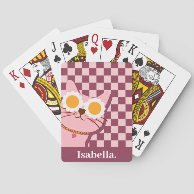 Cute Personalised Playing Cards (Back)