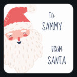 Cute Personalised Santa Gift Tags<br><div class="desc">Help disguise your handwriting by using these personalised 'from Santa' gift tag stickers.</div>