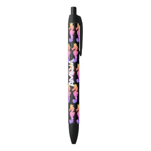 Cute Personalised Seahorse Black Ink Pen