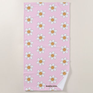 Cute Personalised Sleepaway Camp Beach Towel