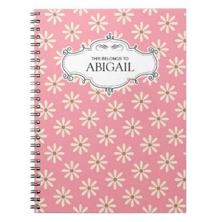 Cute Personalised Spiral Bound Notebooks