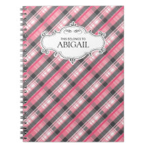 Cute Personalised Spiral Bound Notebooks