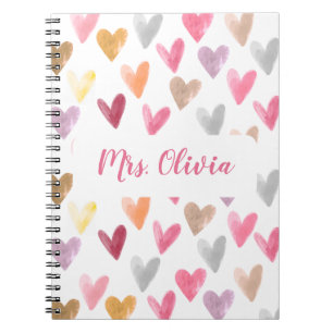 Cute Personalised Teacher Journal Notebook Gift