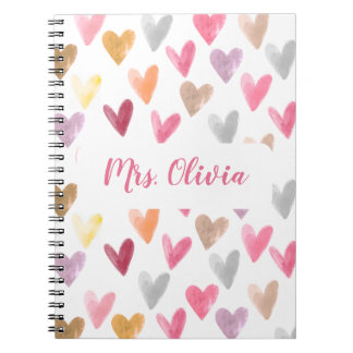 Cute Personalised Teacher Journal Notebook Gift