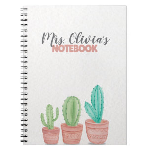 Cute Personalised Teacher Journal Notebook Gift