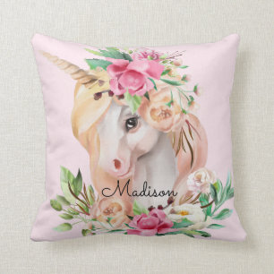 Cute Personalised Unicorn Cushion