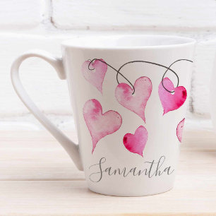 Cute Personalised Valentines Day Gift Coffee Lover Latte Mug