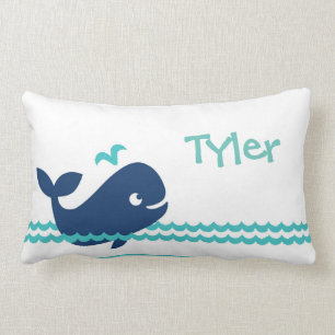Cute Personalised Whale Pillow