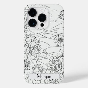 Cute Personalised white Floral Wildflower Case-Mate iPhone 14 Pro Case