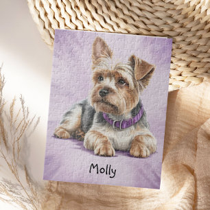 Cute Personalised Yorkie Jigsaw Puzzle