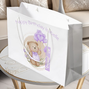 Cute Personalized 1st Birthday Gift Bag For Girl