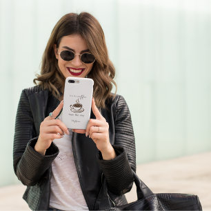 Cute Personalized Coffee Lover Minimalist iPhone 11 Case