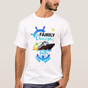 Cute Personalized Cruise Ship Family Trip T-Shirt