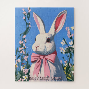 Cute Personalized Easter Bunny Puzzle