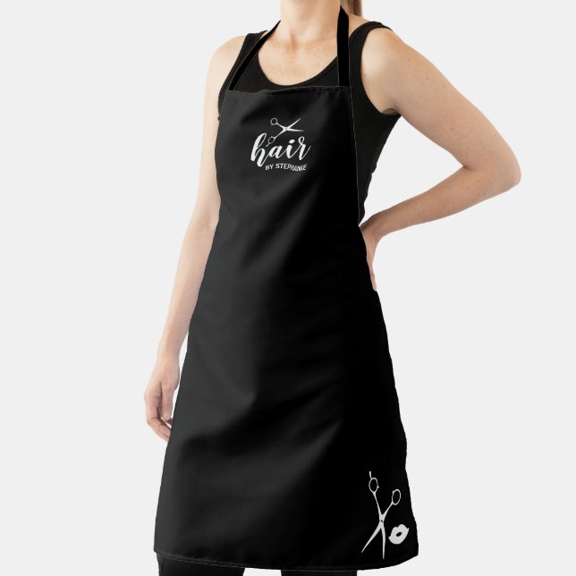 Cute Personalized Hair By Hairdresser Apron (Insitu)