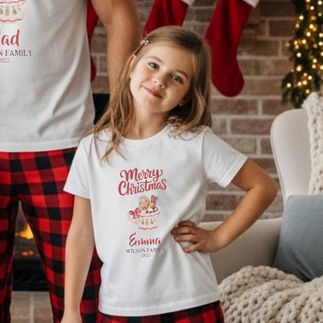 Cute Personalized “Merry Christmas” Family T-Shirt (Creator Uploaded)