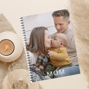 cute personalized photo mom notebook