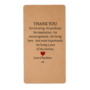 cute personalized thank you love