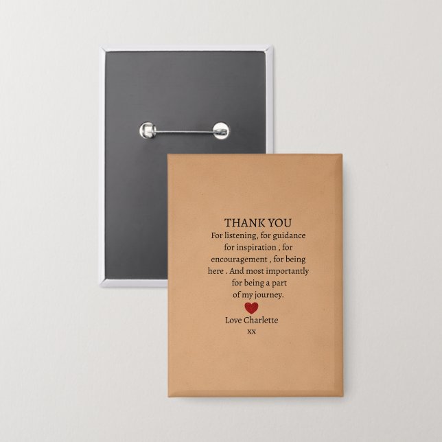 cute personalized thank you love  (Front/Back)