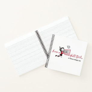 Cute Personalized Volleyball  Notebook