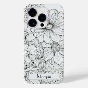 Cute Personalized white Floral Wildflower Case-Mate iPhone 14 Pro Case