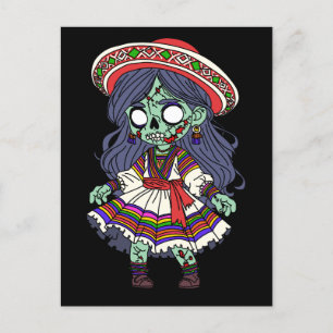Cute Peruvian Zombie Postcard