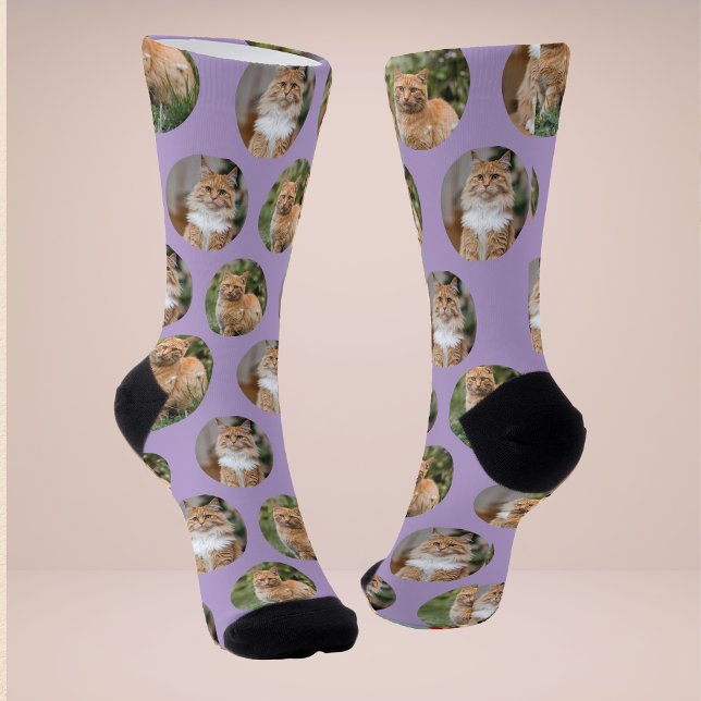 Cute Pet 2 Cat Photo Socks (Creator Uploaded)