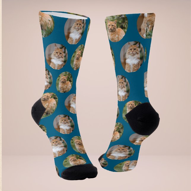 Cute Pet 2 Cat Photo Socks (Creator Uploaded)