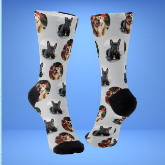 Cute Pet 2 Dog Photo Socks